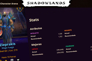 Compara tus personajes con los mejores del mundo en Character Arena