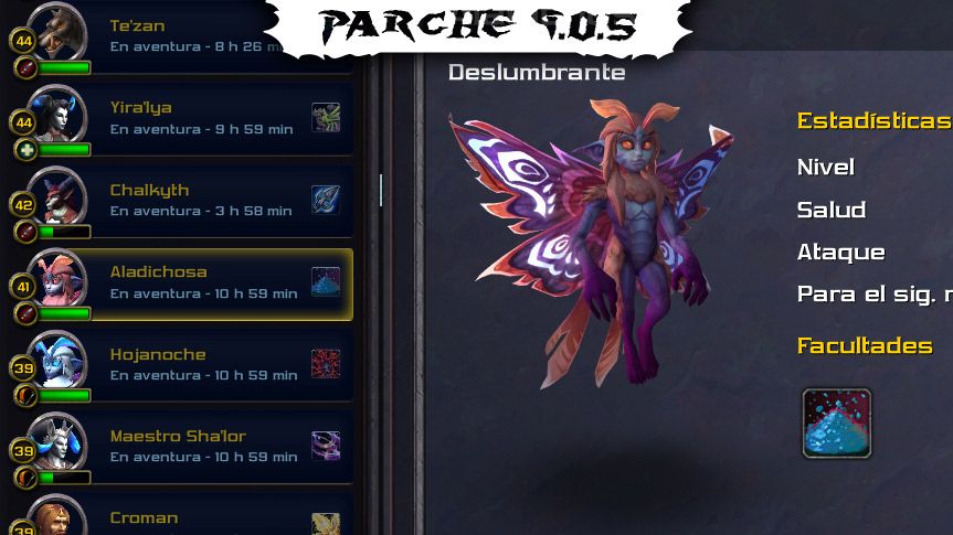 Cambios a la Mesa de Mando en el Parche 9.0.5
