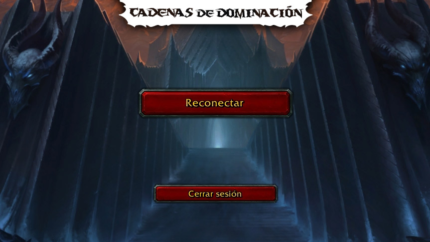 Nuevo botón para reconectarse añadido en Cadenas de Dominación