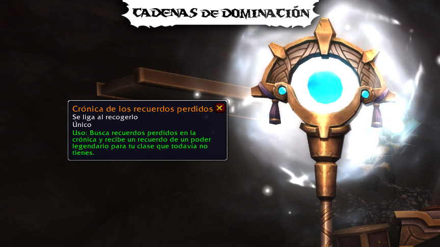 Crónica de los recuerdos perdidos, objeto para recibir recuerdos legendarios en Korthia