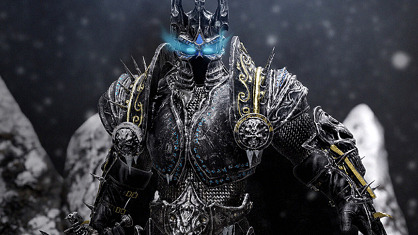 Modelo 3D de Arthas como Rey Exánime