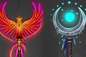 Conceptos de armas dinásticas para Elfos y Draenei por Olivia Leppard