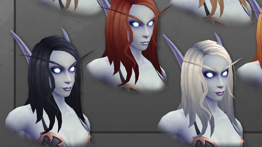 Más colores de pelo para los Elfos del Vacío en el Parche 9.1.5