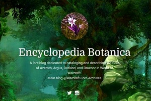 Enciclopedia botánica de World of Warcraft hecha por Ishura