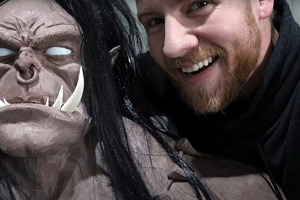 Escultura del busto de Grommash por Jazza