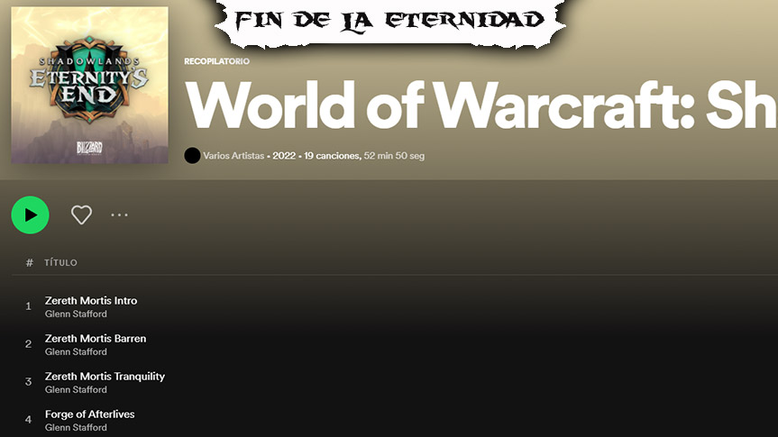 Toda la música de Fin de la Eternidad en YouTube o Spotify