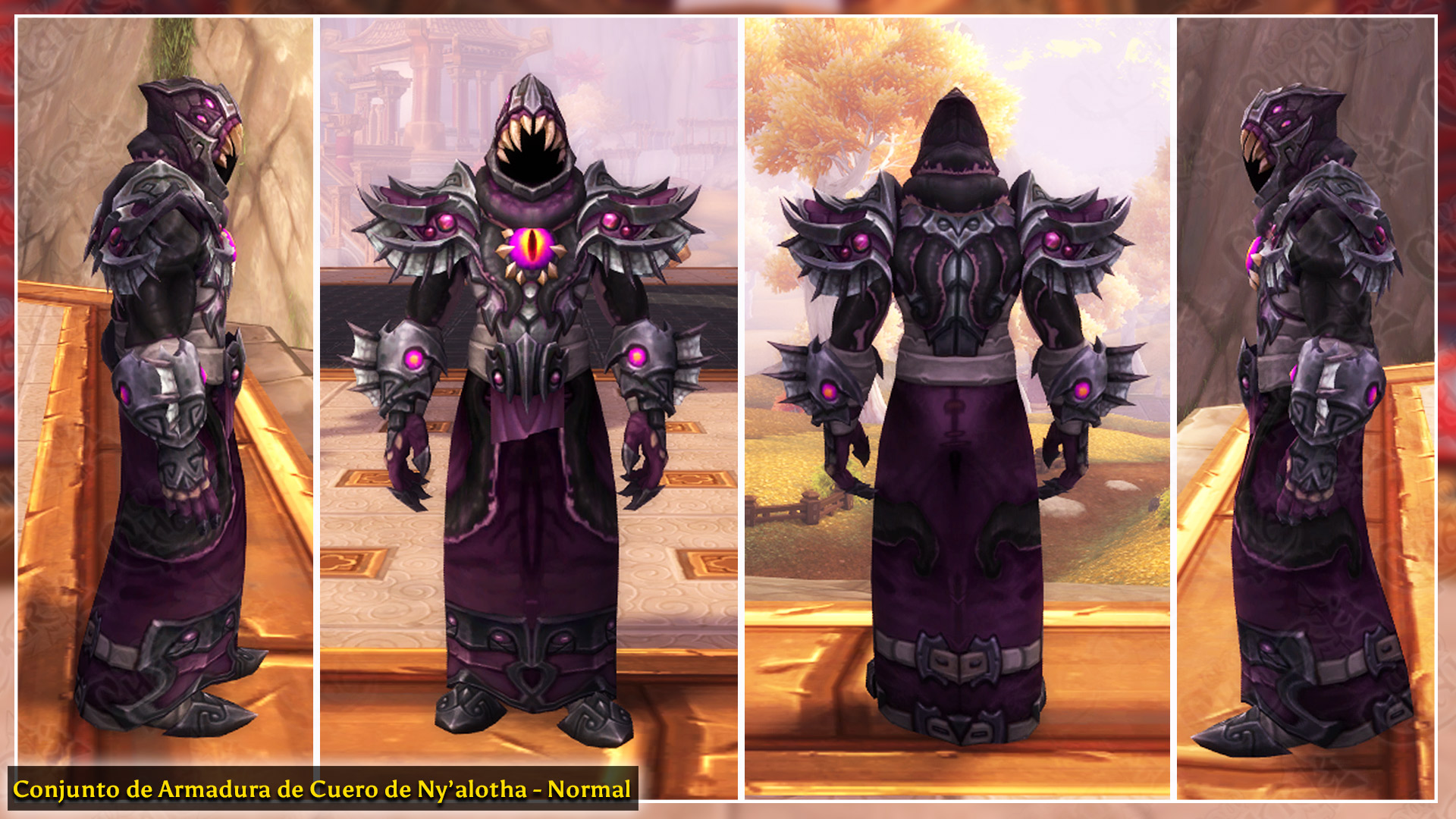Conjunto de Armadura de Cuero de Ny’alotha PvP y PvE | Parche 8.3 Visiones de N’Zoth Conjunto de Armadura de Cuero de Ny’alotha PvP y PvE | Parche 8.3 Visiones de N’Zoth