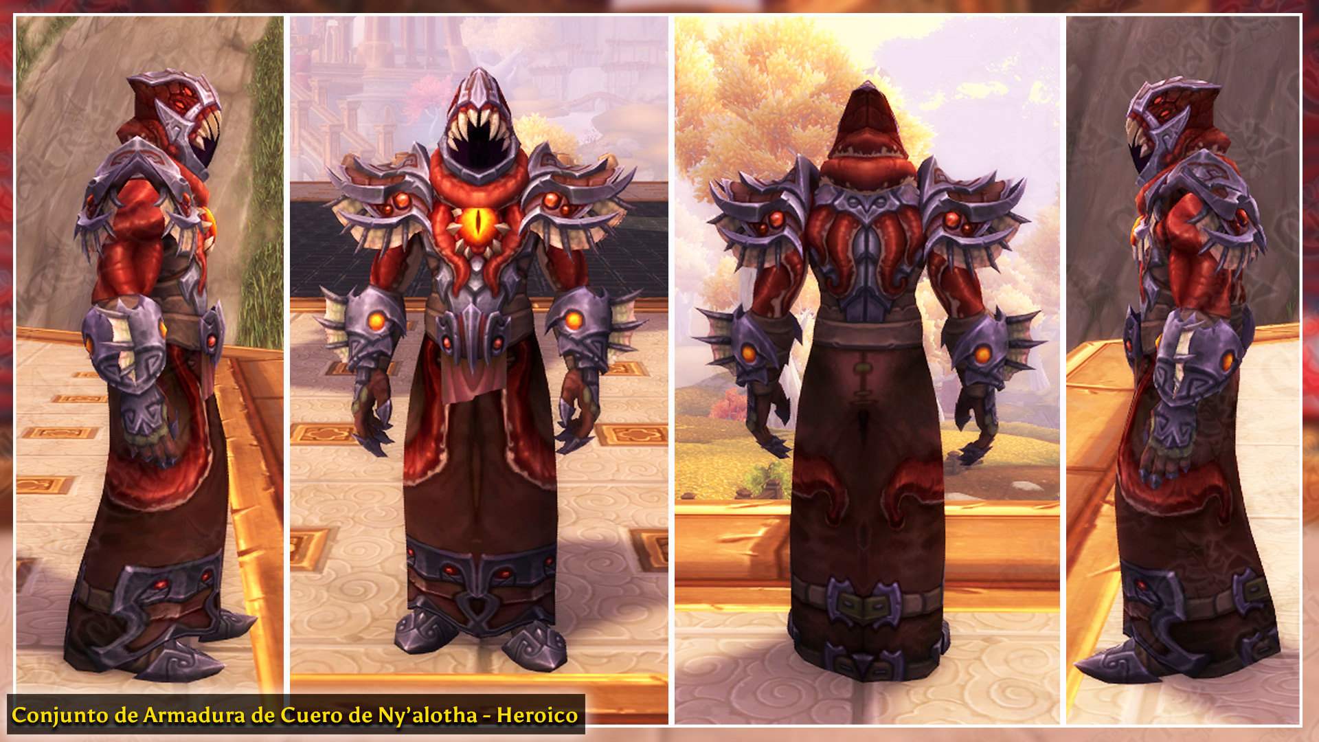 Conjunto de Armadura de Cuero de Ny’alotha PvP y PvE | Parche 8.3 Visiones de N’Zoth Conjunto de Armadura de Cuero de Ny’alotha PvP y PvE | Parche 8.3 Visiones de N’Zoth