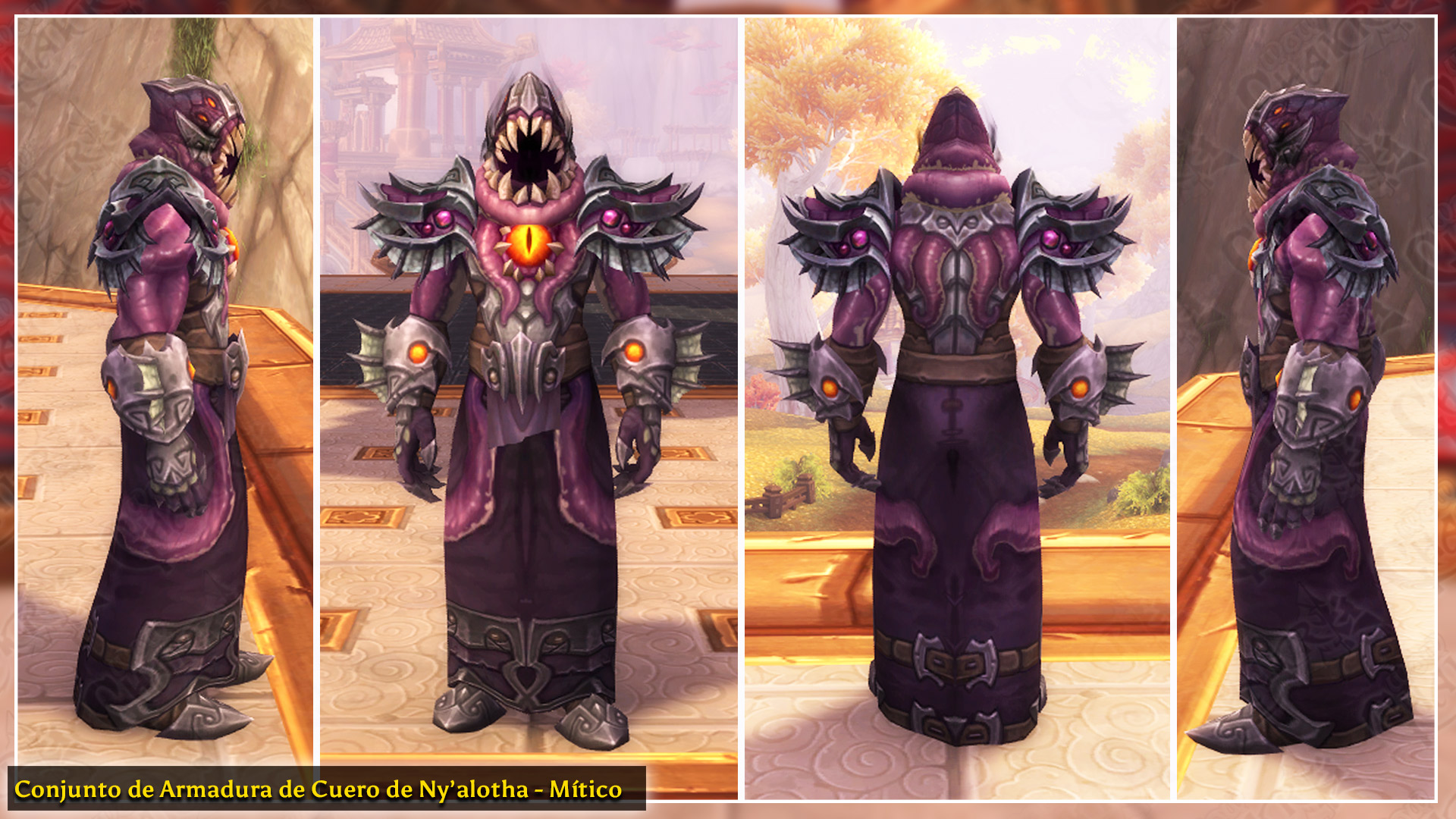 Conjunto de Armadura de Cuero de Ny’alotha PvP y PvE | Parche 8.3 Visiones de N’Zoth Conjunto de Armadura de Cuero de Ny’alotha PvP y PvE | Parche 8.3 Visiones de N’Zoth