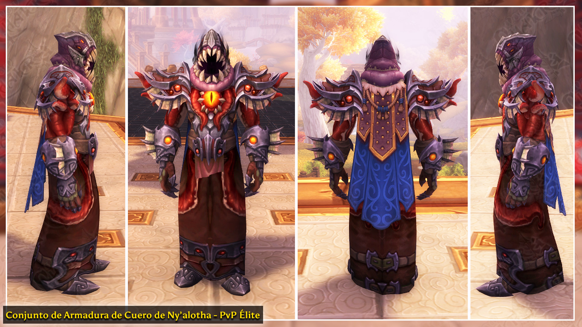 Conjunto de Armadura de Cuero de Ny’alotha PvP y PvE | Parche 8.3 Visiones de N’Zoth Conjunto de Armadura de Cuero de Ny’alotha PvP y PvE | Parche 8.3 Visiones de N’Zoth