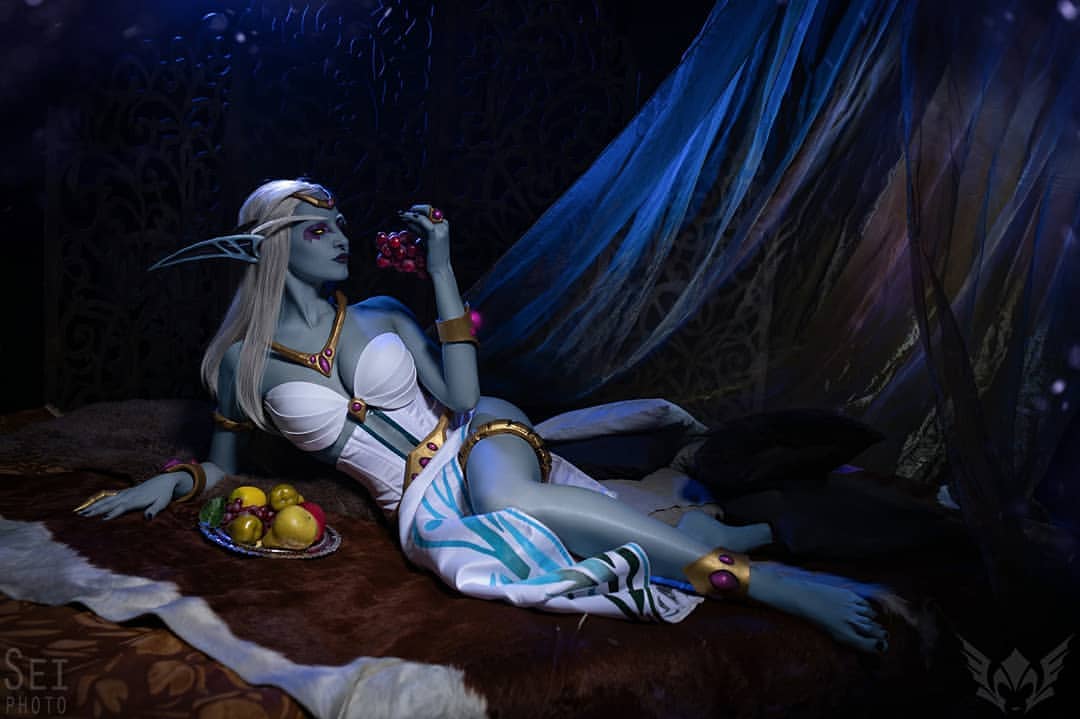 Cosplay de la Elfa Reina Azshara por Lanushka