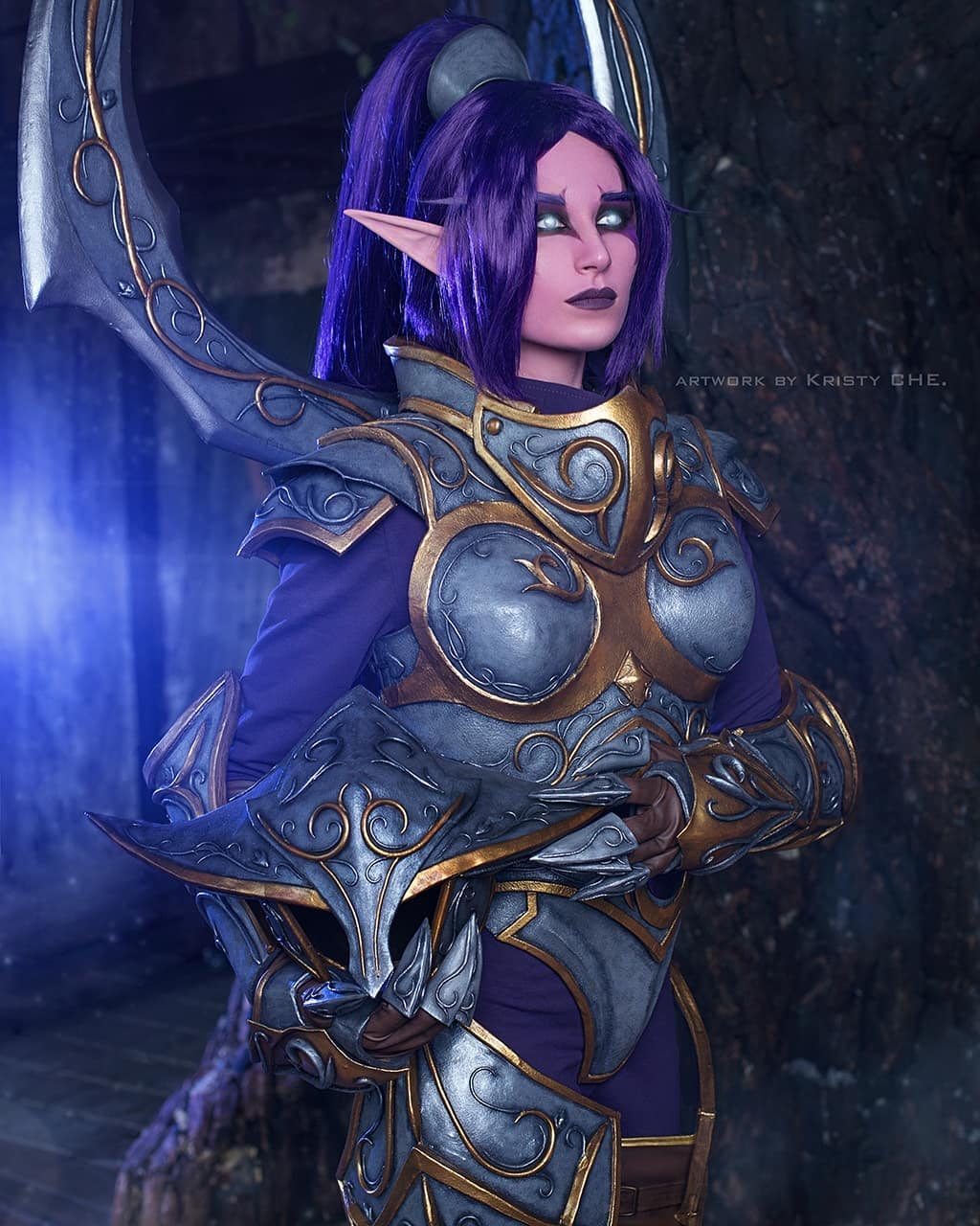 Cosplay de Maiev Cantosombrío por Kristy Che Cosplay de Maiev Cantosombrío por Kristy Che