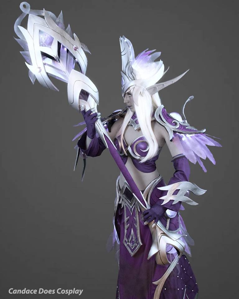Cosplay de Elfa Nocheterna con su Armadura Dinástica por Candace Cosplay de Elfa Nocheterna con su Armadura Dinástica por Candace