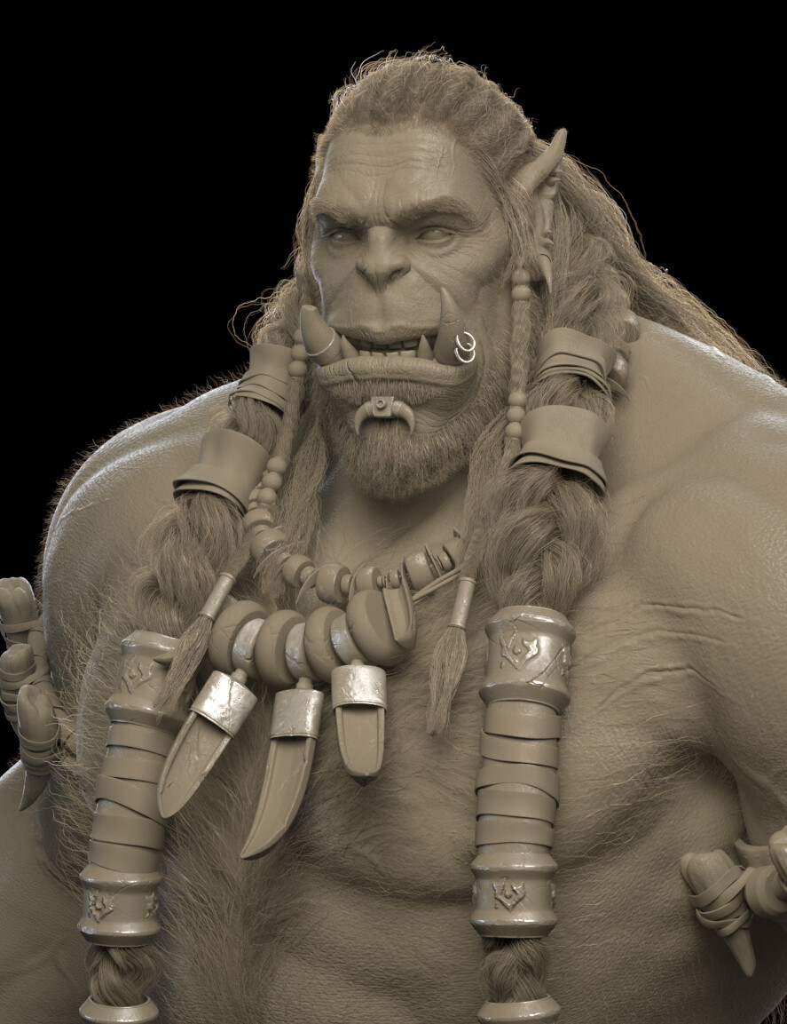 Fan Art de Durotan en 3D realizado por BeomSu Lee Fan Art de Durotan en 3D realizado por BeomSu Lee