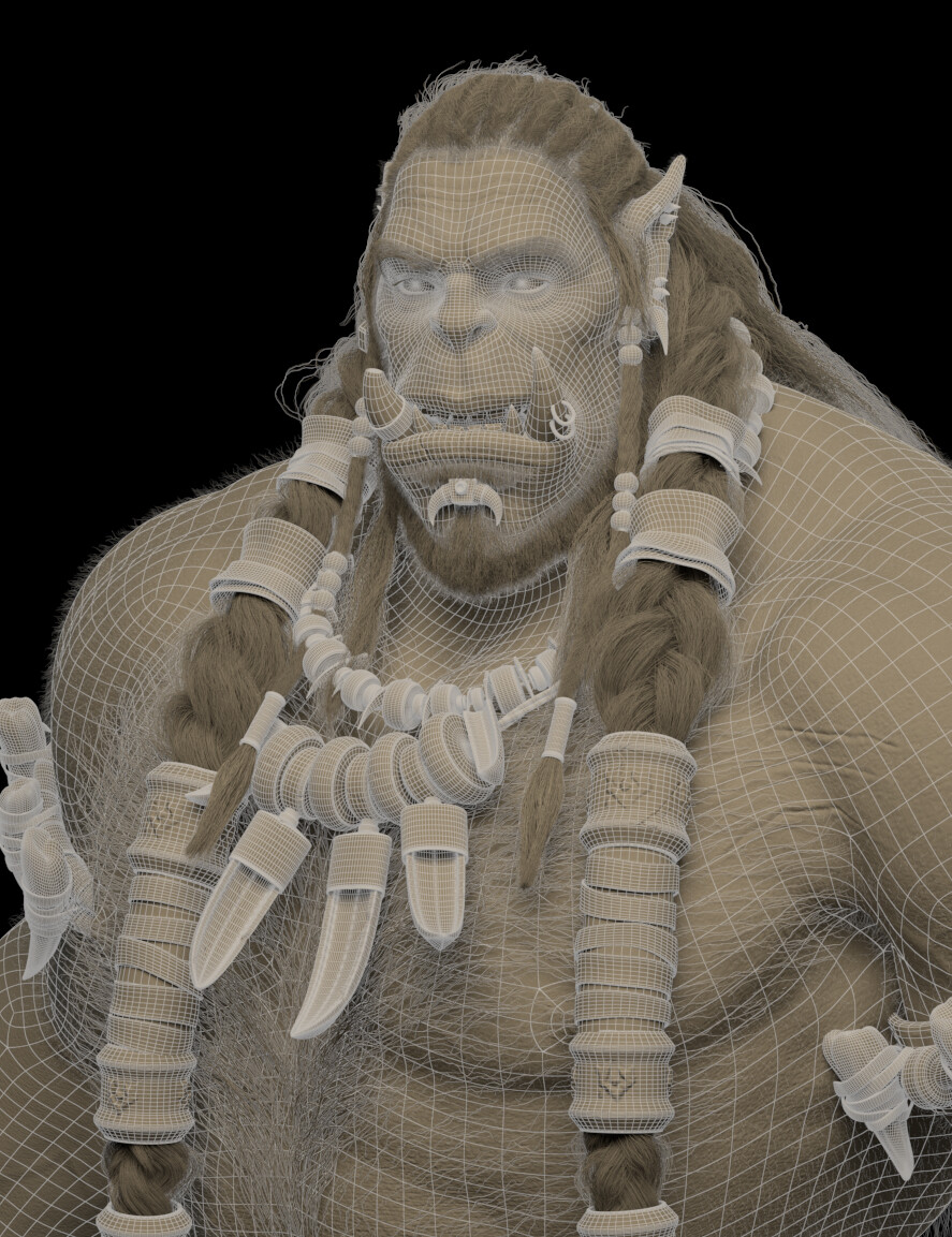 Fan Art de Durotan en 3D realizado por BeomSu Lee Fan Art de Durotan en 3D realizado por BeomSu Lee