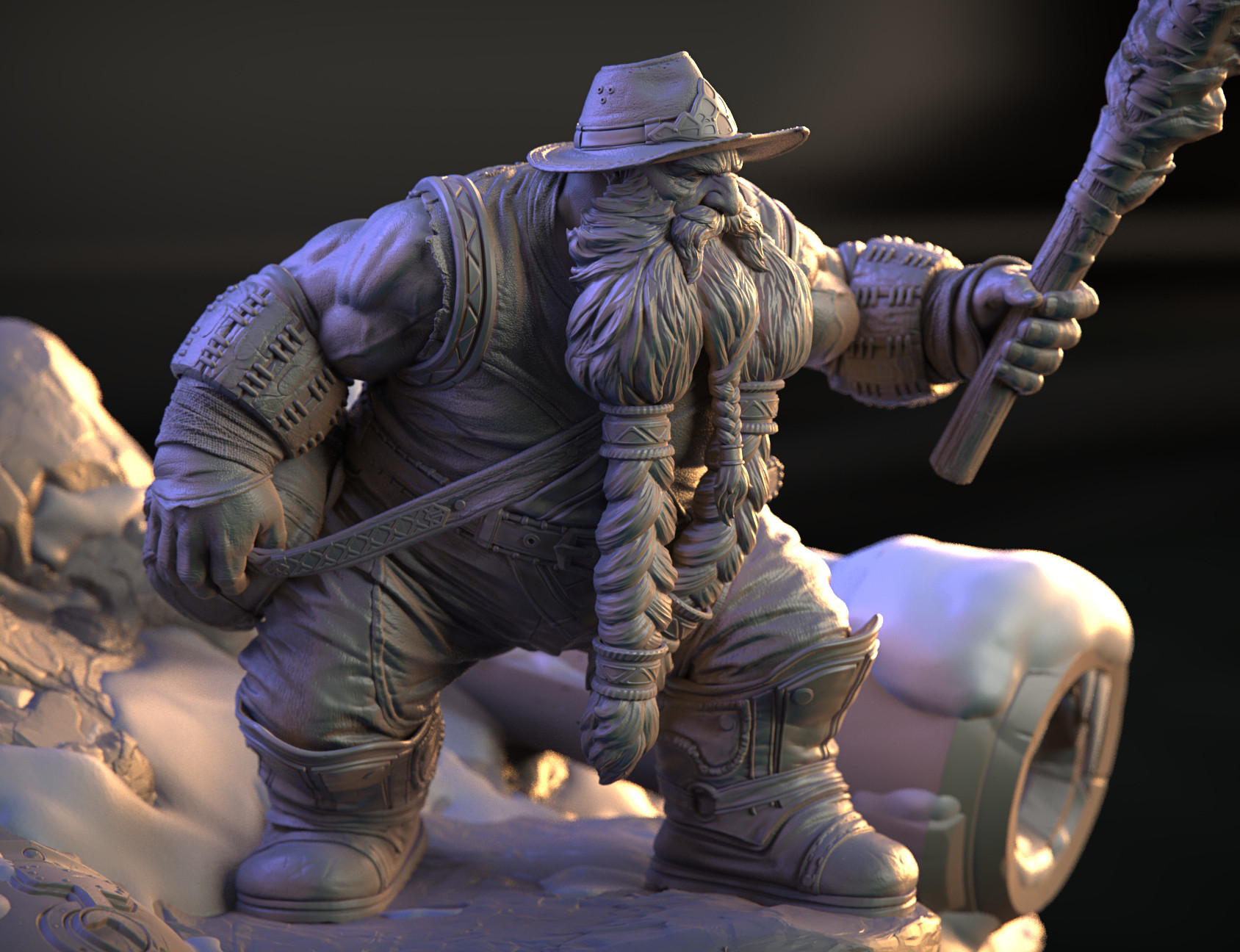 Estatua de los Hermanos Barbabronce por Taurus Studio Estatua de los Hermanos Barbabronce por Taurus Studio