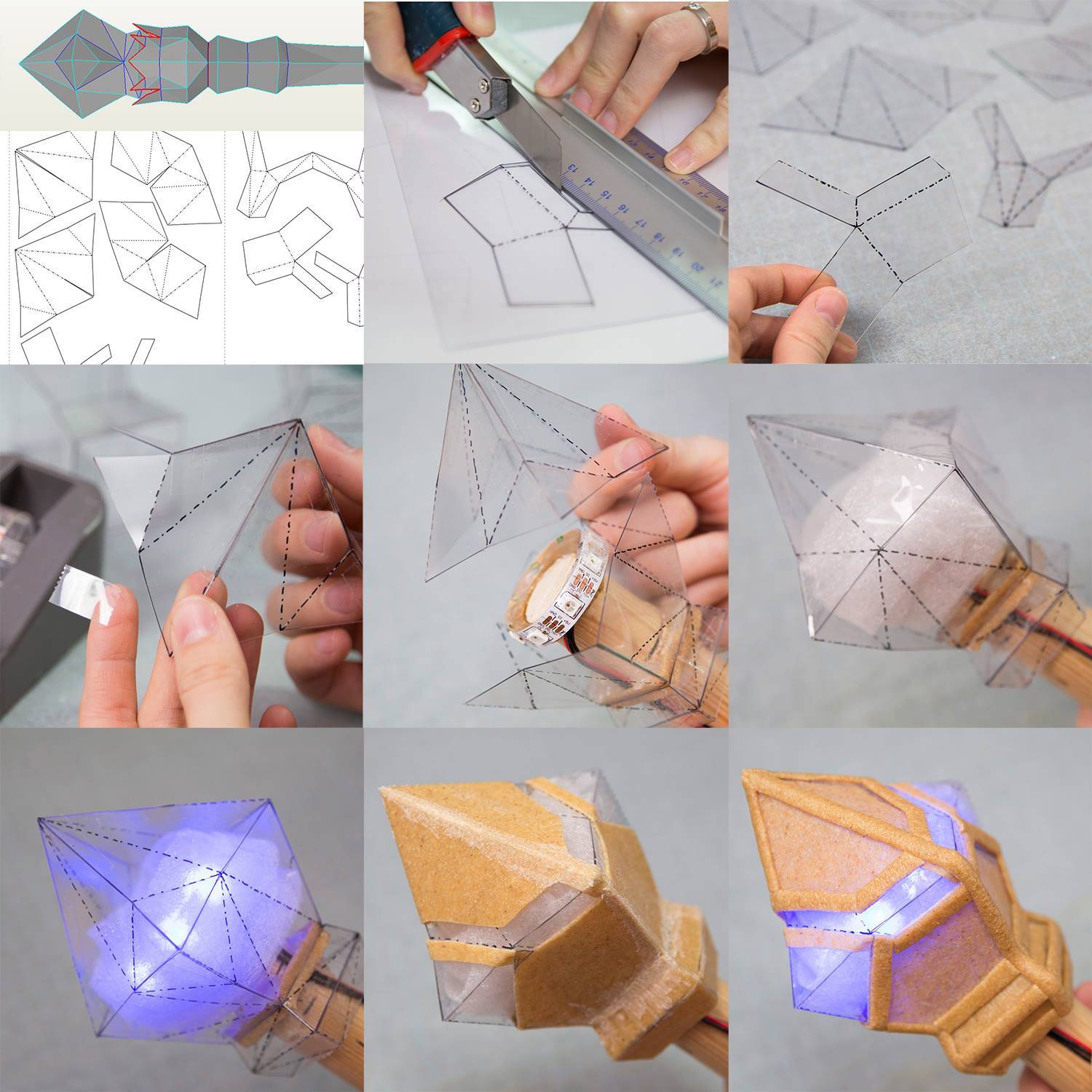 Prop de Shadowmourne con luces por la cosplayer Kamui Prop de Shadowmourne con luces por la cosplayer Kamui